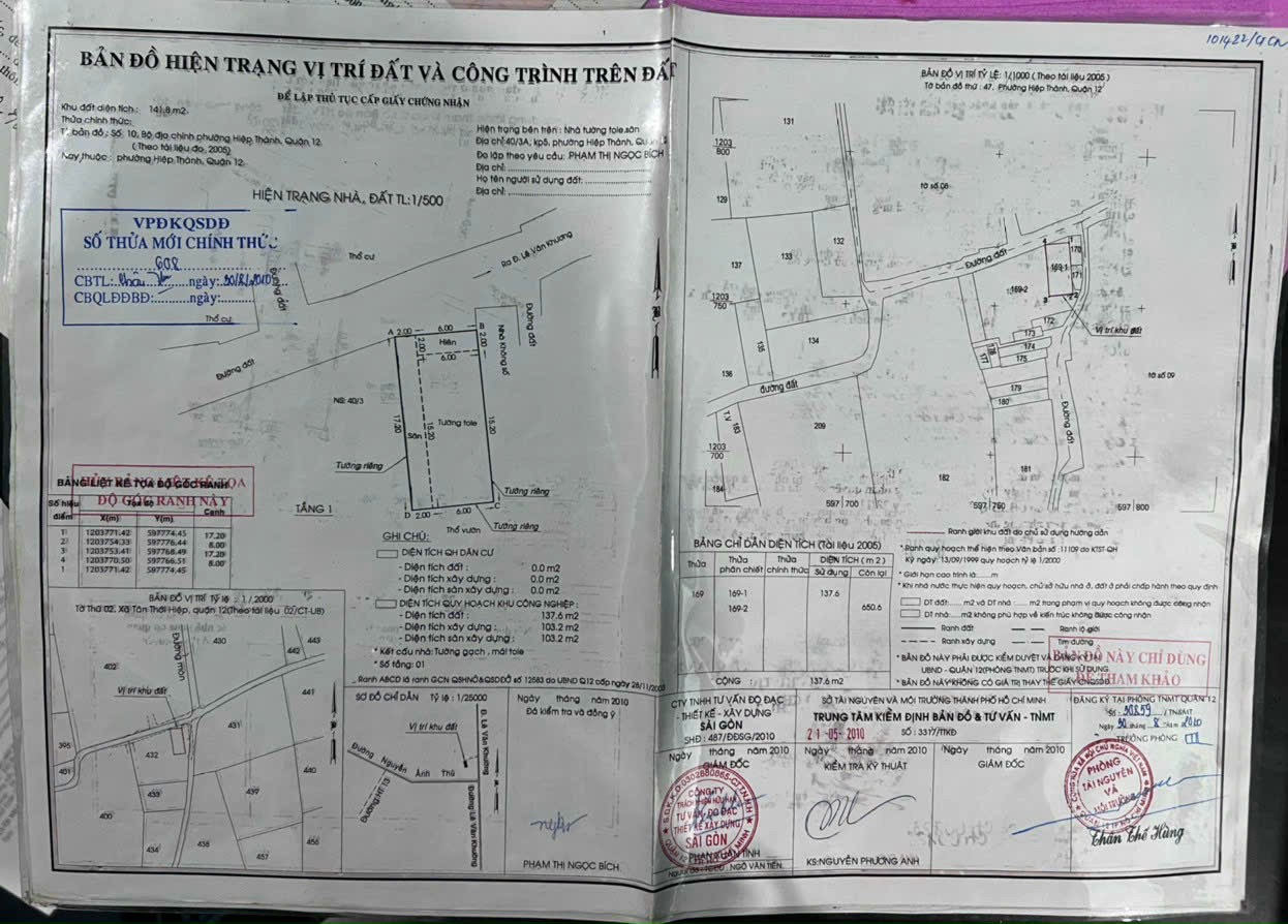 Nhà bán quận 12 mặt tiền chợ